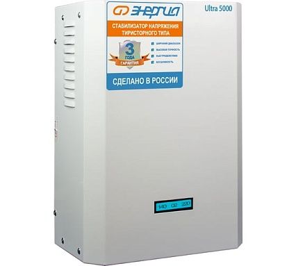 Тиристорный стабилизатор Энергия 5000 ВА Ultra Е0101-0102