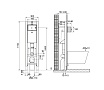 Инсталляция для унитаза OLI Quadra Plus 141945, пневматическая