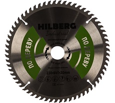 Диск пильный Industrial Дерево (230x30 мм; 64Т) Hilberg HW232