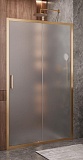 Душевая дверь Cezares MOLVENO-BF-1-120-P-BORO 120x195, рифленая, брашированное золото