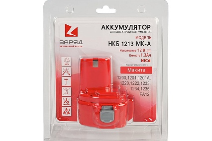 Аккумулятор НКБ1213МК-А (12 В; 1.3 Ач; Ni-Cd) Заряд 6142068