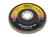 Лепестковый диск S-ABRASIVE (125x22.2 мм; P40; T27 плоский) Сегмент-Абразив 7930091775477
