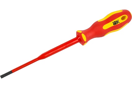 Отвертка IEK Arma2l 5 диэлектрическая sl3,5x100 т2 A2L5-SC30-T2-SL-35-100