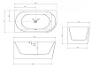Акриловая ванна Abber AB9257-1.5 150x78 белый, левая