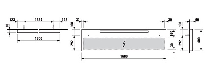 Зеркало Laufen Alessi One 160 см