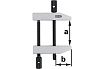 Параллельная струбцина BESSEY 87/50, двойной винт BE-PA70
