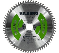 Диск пильный Industrial Дерево (250x32/30 мм; 64Т) Hilberg HW259