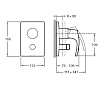 Смеситель для душа Jacob Delafon Symbol E98724-CP внешняя часть