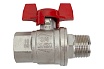 Усиленный шаровой кран RUB BRESСIA (S.33), 3/4" DN20 PN65, ВР-НР бабочка S33E26