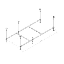 Каркас Am.Pm Func W84A-170-075W-R 170x75 см