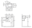 Тумба с раковиной Jacob Delafon Terrace 50 см матовый черный