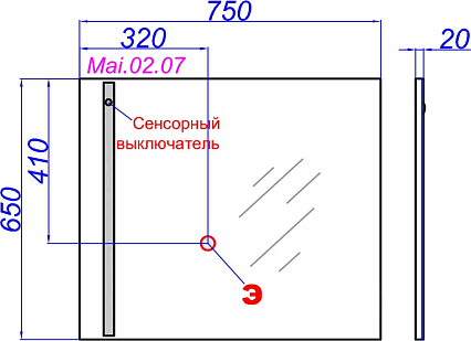 Мебель для ванной Aqwella 5 stars Miami 80 см дуб сонома