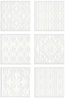 Керамическая плитка Kerama Marazzi Суррей белый 20х20 см, 5226