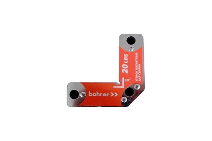 Уголок магнитный для сварки R3 20LBS 45°, 90°, 135°, до 11 кг Bohrer 71502320