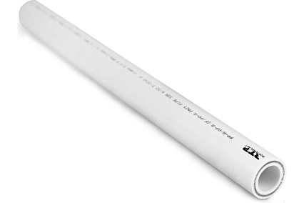 Труба ppr армированная алюминием RTP 110x18,3, pn25, 4м,белый, 32818