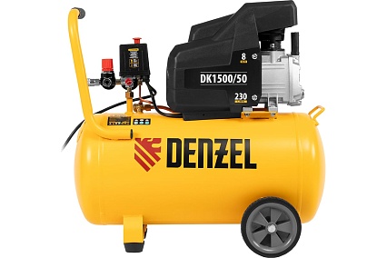 Воздушный компрессор Denzel DK1500/50,Х-PRO 1,5 кВт, 230 л/мин, 50 л 58064