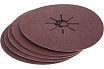 Круг шлифовальный фибровый Flex 243-010 (5 шт; 125 мм; P80; 12000 об/мин; 80 м/с) Hammer 526839