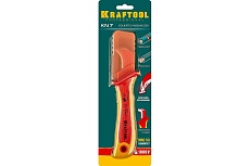 Диэлектрический нож электрика Kraftool KN-7 с пяткой, изогнутый 45400