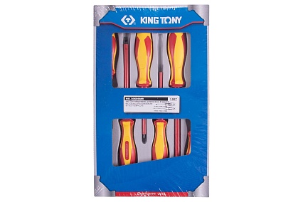 Набор диэлектрических отверток King Tony 6 предметов 30606MR