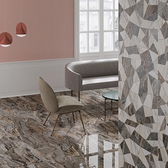 Керамогранит Vitra MarbleSet Микс Терраццо 60х60 см, K951370LPR01VTE0