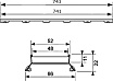 Основа TECEdrainline 600872 80 см под плитку "plate II"