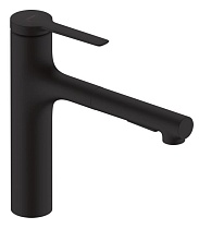 Смеситель для кухни Hansgrohe Zesis M33 2jet 160 74801670 матовый черный