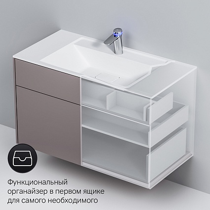 Мебель для ванной Am.Pm Inspire 2.0 100 см подвесная, серый матовый