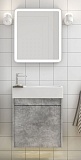 Мебель для ванной Art&Max Family 50 см подвесная, с дверцей, Cemento Veneto