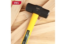 Универсальная кувалда Deli DL6912 3600гр (фиберглассовая рукоятка, углеродистая сталь) 104495