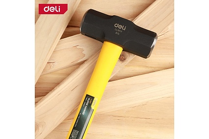 Универсальная кувалда Deli DL6912 3600гр (фиберглассовая рукоятка, углеродистая сталь) 104495