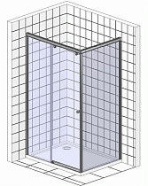 Душевой уголок RGW Passage PA-42 110x80 хром, матовое