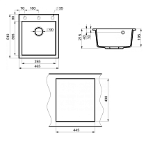 Кухонная мойка Point Моко PN3006GR 47 см графит