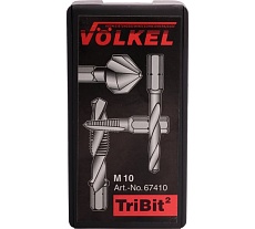 Резьбонарезной набор VOLKEL М10 шаг 1.5мм HSS-G 4пр. V67410