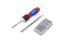 Отвертка WORKPRO 2X DRIVE с трещоткой, 28 предметов WP221053