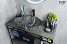 Раковина Gid Stone Edition Mnc206 59 см белый/черный