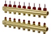 Коллекторы Danfoss FHF-9F с расходомерами для 9 контуров 088U0529