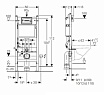 Инсталляция для унитаза Geberit Duofix Basic 458.134.21.2 с клавишей Delta20, хром