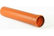 Труба ХЕМКОР НПВХ, наружная канализация, SN 2, 250x1200 мм 1491012