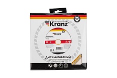 Диск алмазный отрезной Турбо волна (230x22.2x2.4x10 мм) Kranz KR-90-0135