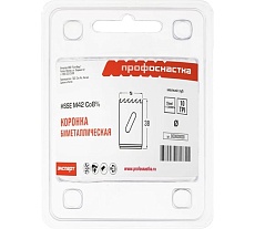 Коронка биметаллическая мелкий зуб, 54х38 мм, HSSE M42 №341 Профоснастка 80102041