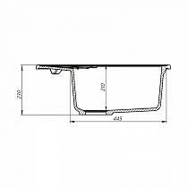 Кухонная мойка Iddis Kitchen G 62 см серый