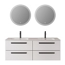 Мебель для ванной Cezares Eco-Cer-N 140 см, 4 ящика Bianco Lucido