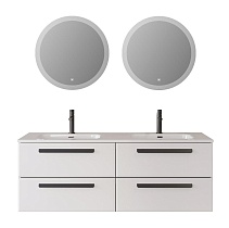 Мебель для ванной Cezares Eco-Cer-N 140 см, 4 ящика Bianco Lucido