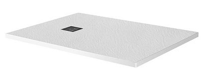 Поддон для душа BelBagno TRAY-MR-UNO-AH-120/80-35-W-NO 120x80 белый, накладка черный