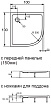 Поддон для душа Orange E01-100TB/T 100x100 четверть круга