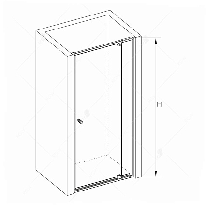 Душевая дверь RGW Passage PA-02 100x185 хром, прозрачное