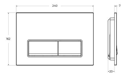 Кнопка смыва BelBagno BB-15R-CRM хром Кнопка смыва BelBagno BB-15R-CRM хром