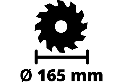 Циркулярная аккумуляторная пила Einhell PXC TE-CS 18/165-1 Li-Solo 4331207