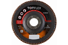 Круг лепестковый торцевой AGGRESSOR 2 125x22 мм, A, Р80, 50 шт TOTFLEX 4631166199565