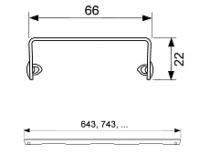 Решетка TECEdrainline quadratum 601550 150 см сталь, полированная